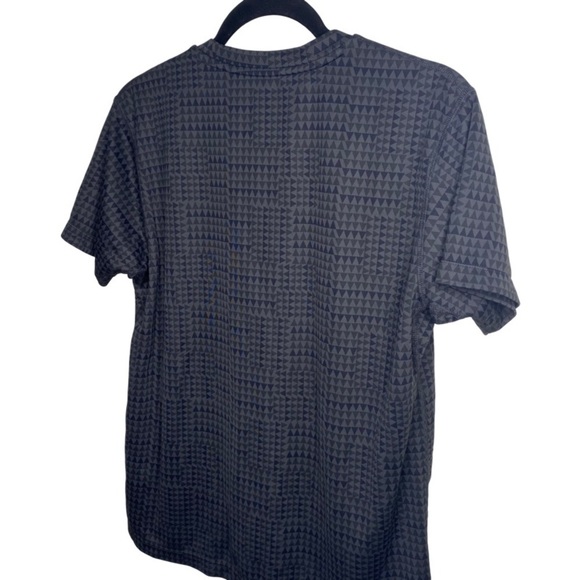 𝅺uniqlo Patterned SS Athletic Shirt Dry-Ex - Blk/Gray - S - Picture 5 of 8